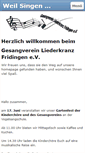 Mobile Screenshot of lk-fridingen.de